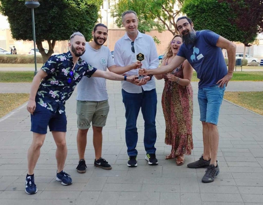 Equipo de SocraTech celebrando el Premio Nacional de Tecnología Siglo XXI