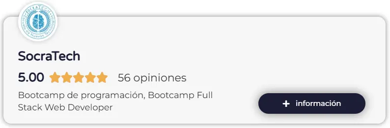 Valoraciones de SocraTech en la plataforma ebootcamp