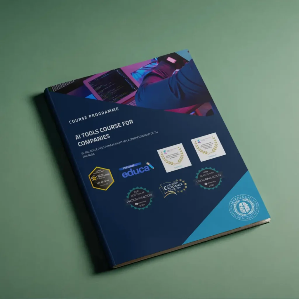 Mockup del Dossier Formación en Herramientas de IA para Empresas de SocraTech