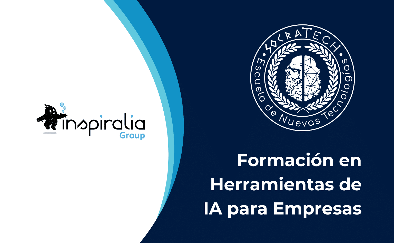 Logo de la empresa Inspiralia indicando que ha realizado la Formación en Herramientas de IA para Empresas de SocraTech