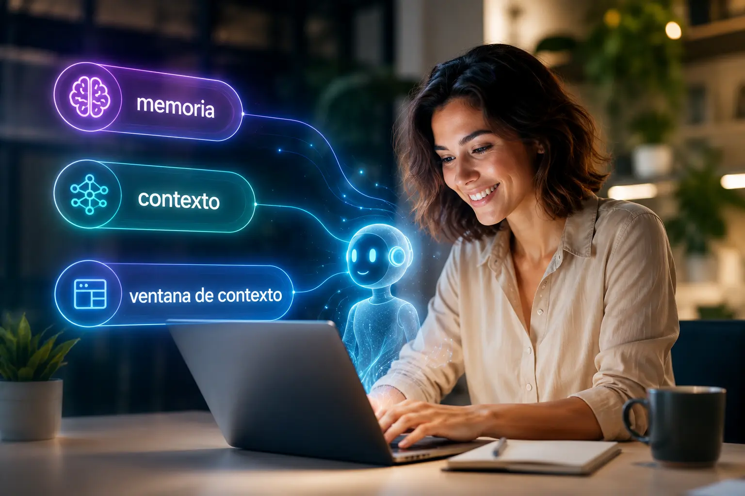 trabajando con una ia teniendo en cuenta la memoria, el contexto y la ventana de contexto